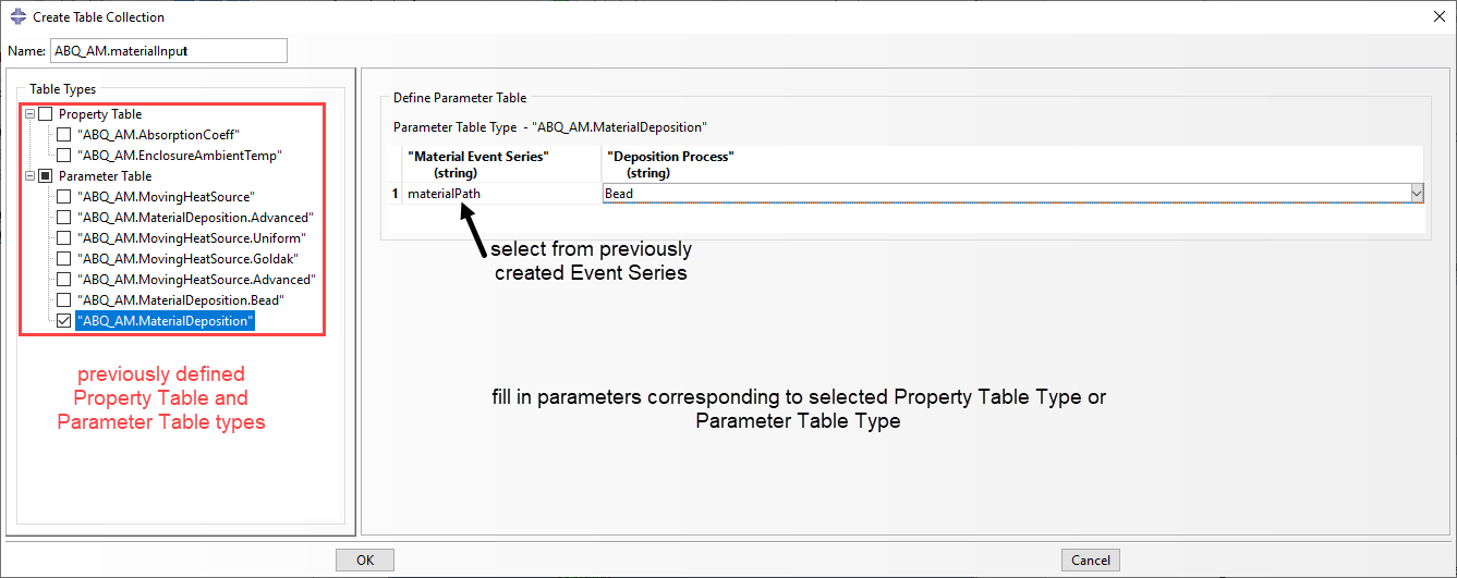 AM_define Table Collection