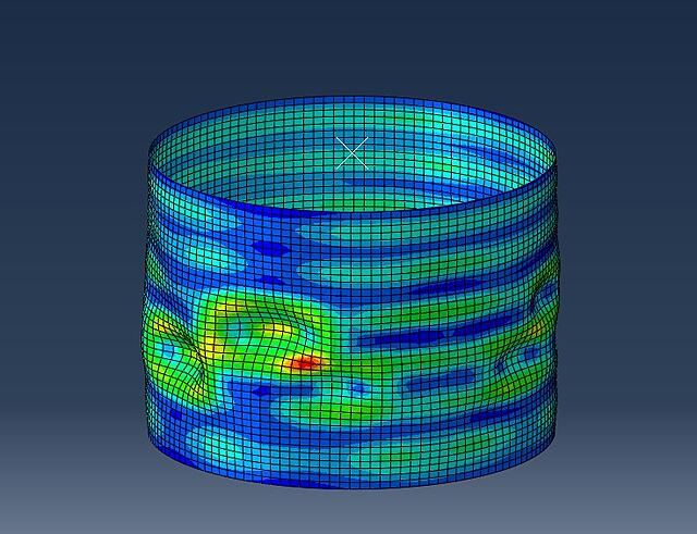 Abaqus - Postbuckling Riks Analysis with Imperfections.jpg