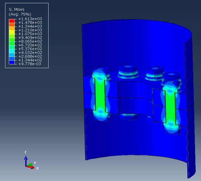 Abaqus Loading on Pretensioned Bolts.png