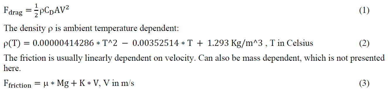 Drag Coefficient formula and application