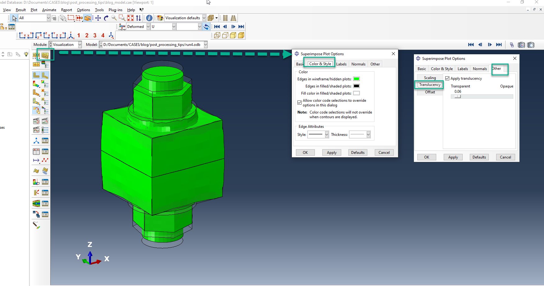 Figure 13 translucency_Settings