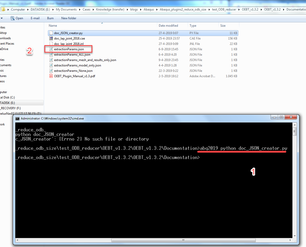 Figure 2 JSON parameter file generation