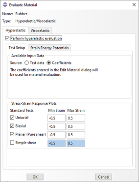 Hyperelastic-Evaluation