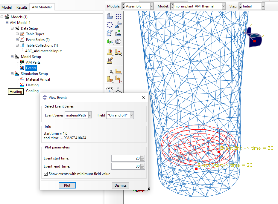 Use Abaqus to Simulate Additive Manufacturing – Printing a Hip Implant